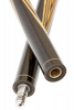 Кий для русской пирамиды Мастер 6+4 с гравировкой (эбен, амарилло) двухсоставной